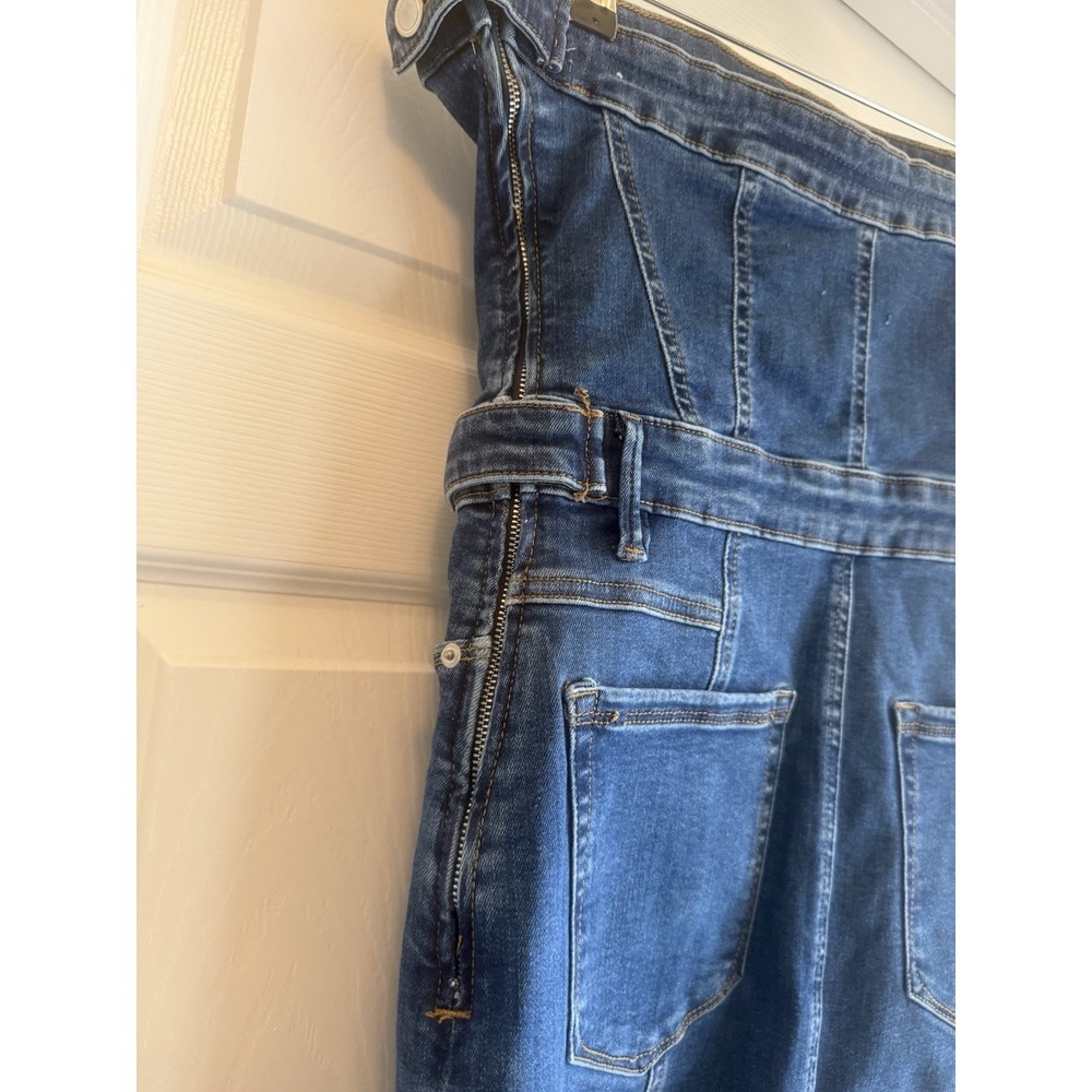 Good American Denim Tube Mini Dress Womens Medium Indigo Strapless GDTDSP478 - Picture 7 of 11